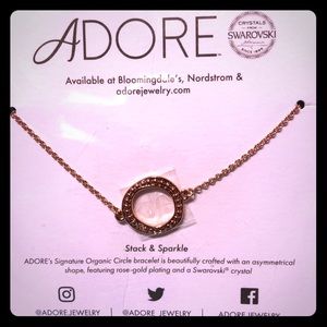 Adore Org Rose Gold plated Swarovski bracelet NWT